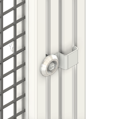 53-010-0 MODULAR SOLUTIONS HANDLE<br>BOLT LOCK 45MM 8MM FOUR FACED KEY